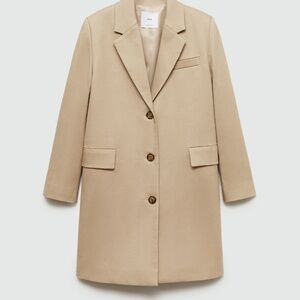 Straight cotton coat